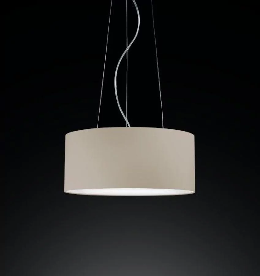 Pendant lamp Pier in cream-beige Ø:60cm