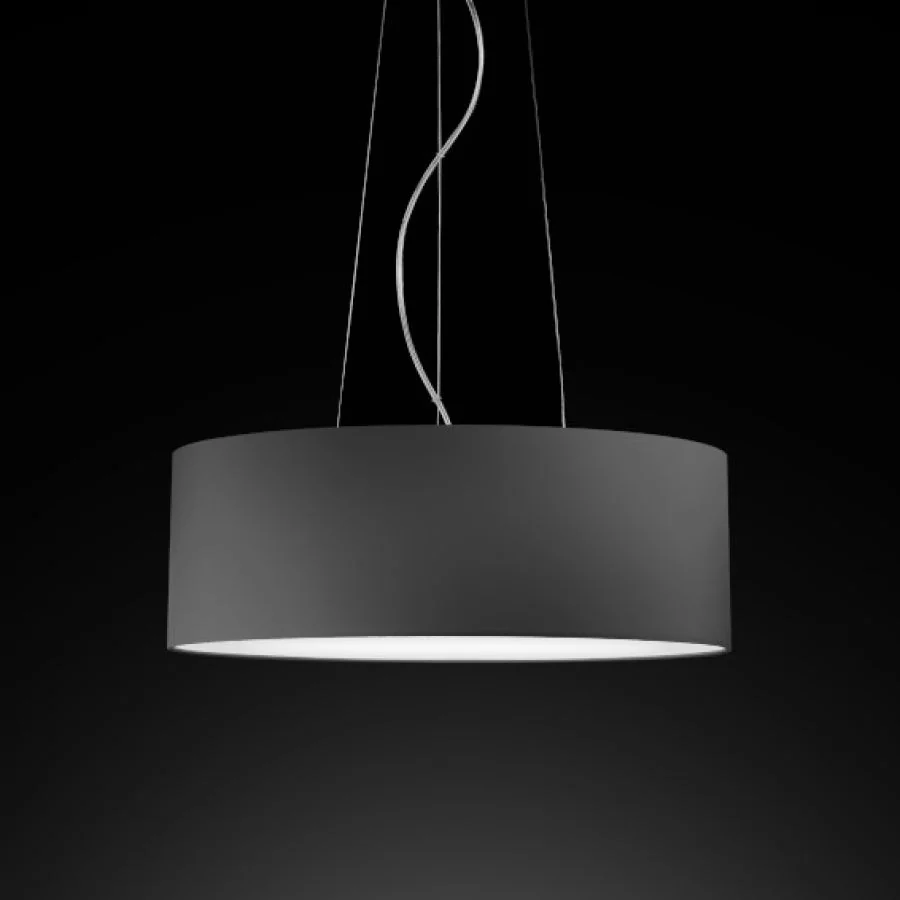 Pendant lamp Pier in dark gray Ø:80cm