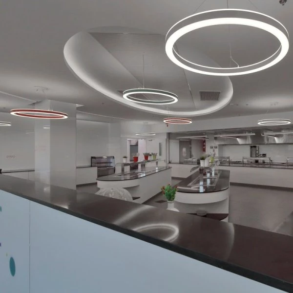 Halo pendant lamps for offices