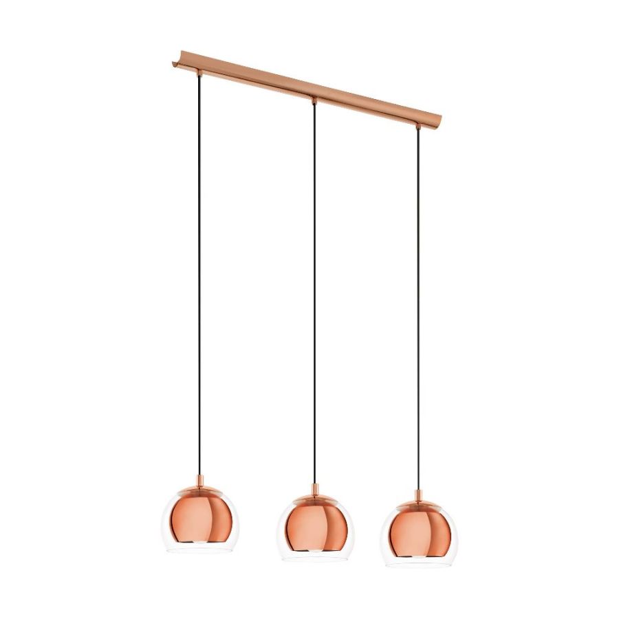 3 flammige Kugel Pendelleuchte Rocamar
