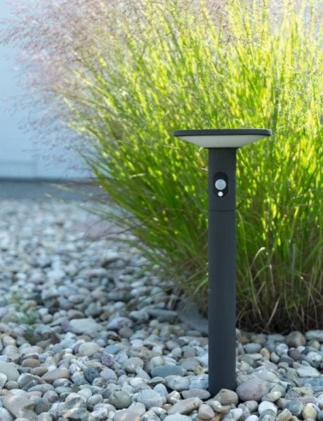 Runde Garten Solar LED Wegeleuchte mit Sensor H:100cm