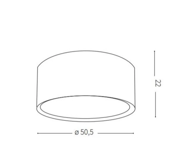 Skizze von Deckenlampe Wheel PL3 in weiss