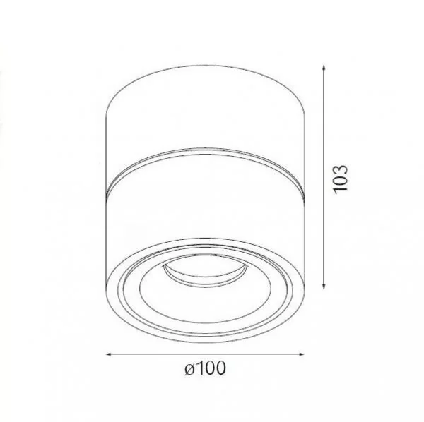 Lumexx LED ceiling spotlight Easy 10W dimmable