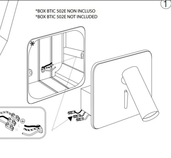 Mounting in recessed box