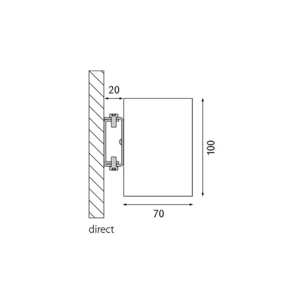 Planlicht Pure2 IP54 LED outdoor wall light