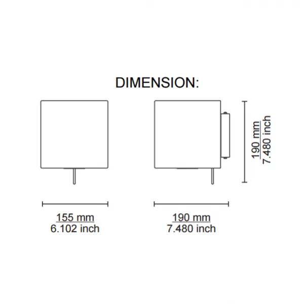 Lika Cub Retta 19 wall lamp plissee discontinued model