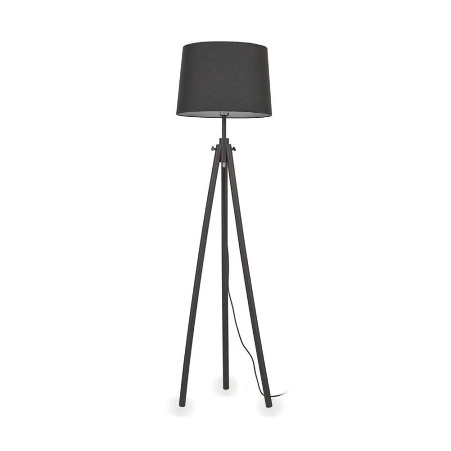 Dreibeinige Stehlampe York von Ideal Lux in Schwarz