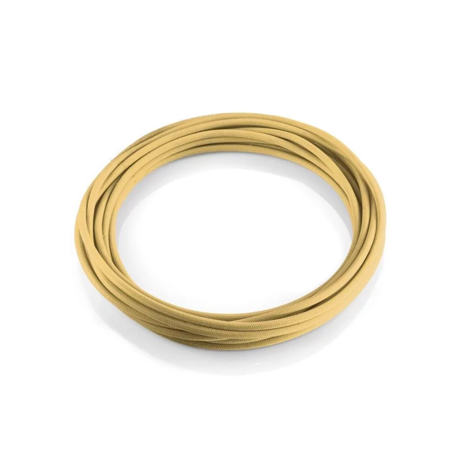 Stoffkabel Gold-Gelb 10m Stoffkabel Gold-Gelb 10m