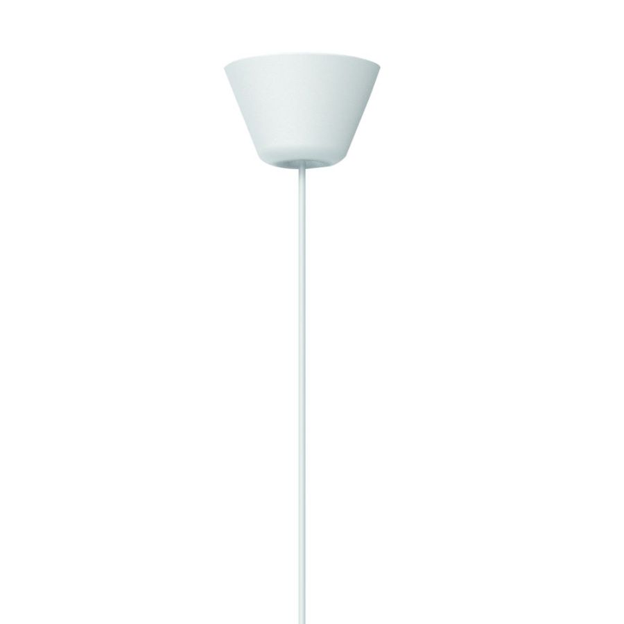 Glass pendant lamp Strap 27 opal white
