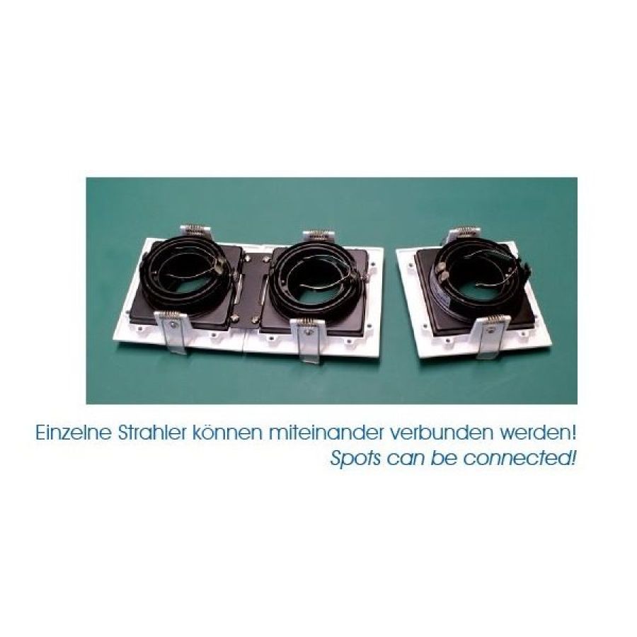 Square downlight Sulima GU10 white black