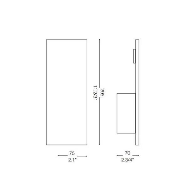 Ideal Lux Vela wall lamp staircase