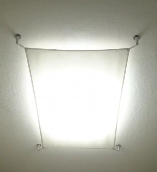 Rechteckige Segelleuchte 105x60cm für den schmalen Flur Rechteckige Segelleuchte 105x60cm für den schmalen Flur
