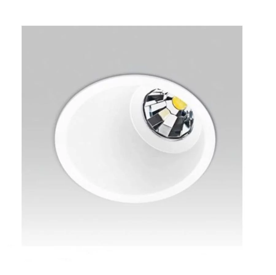 Vulcano asymmetrical recessed spotlight white