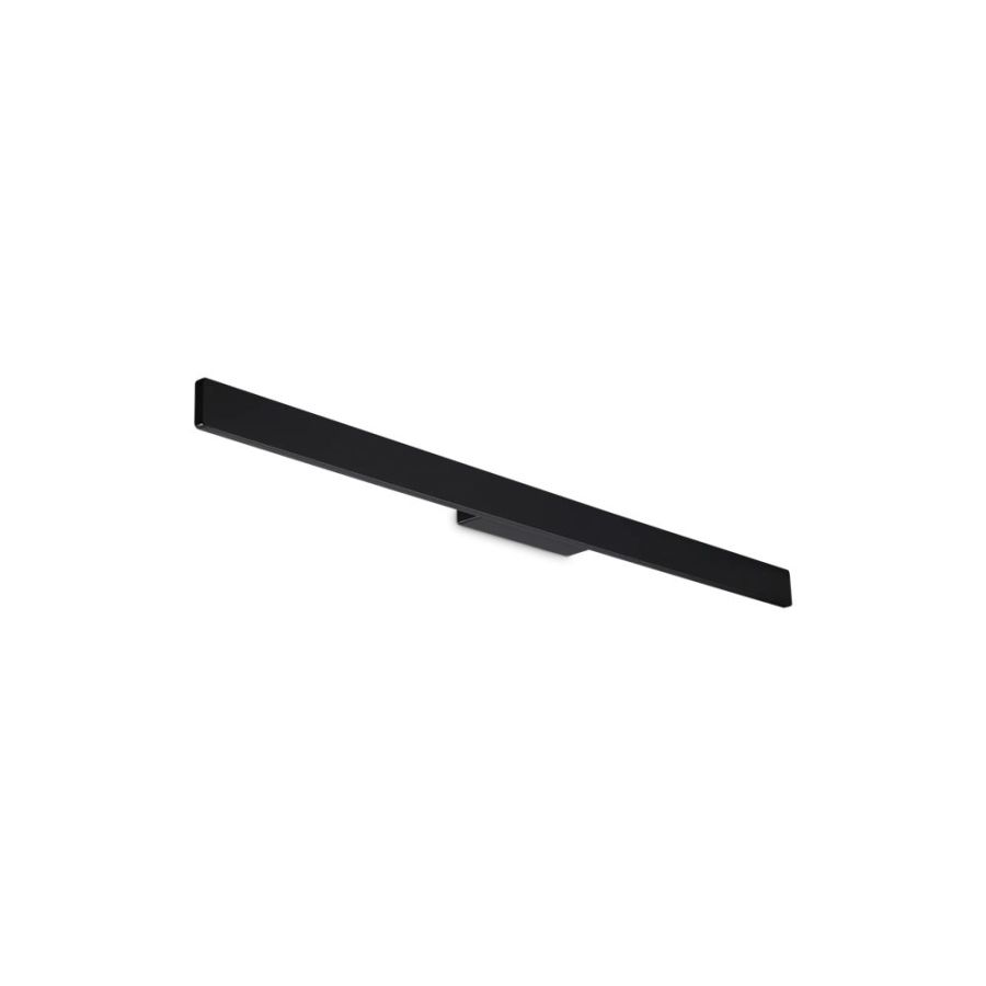 Long wall light in black