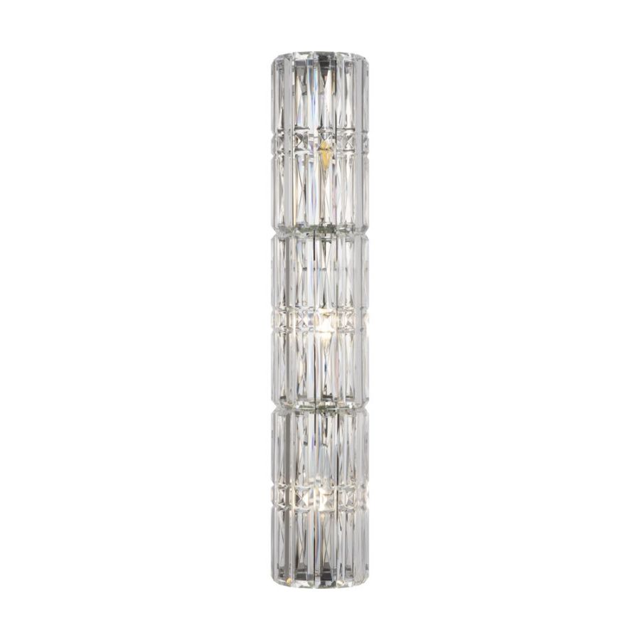 Crystal wall lamp front view