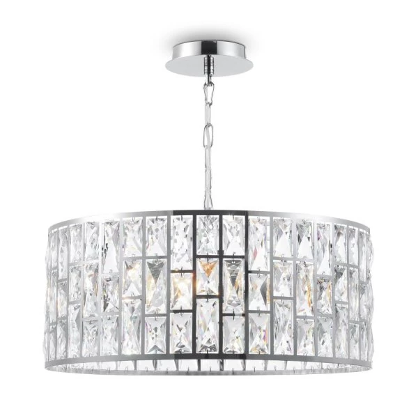 Round crystal ceiling lamp Gelid from Maytoni