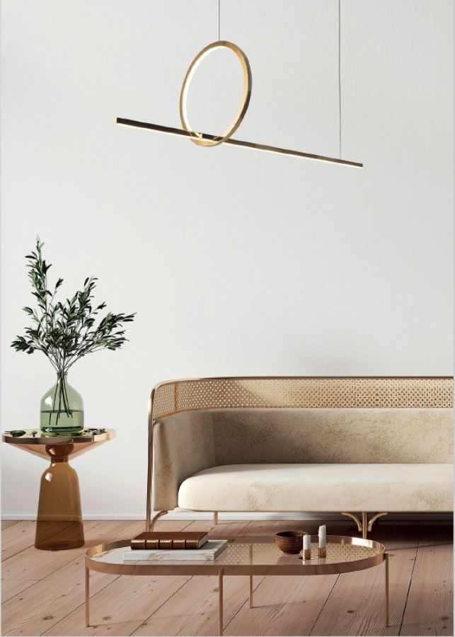 Maxlight Lozanna pendant lamp gold
