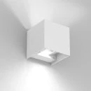 Würfel Wandlampe in weiß
