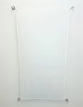 Ceiling light with white canvas 105x60cm