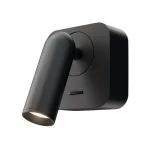 Maytoni Mirax wall reading lamp black square
