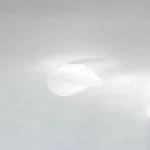 Kleine geschwungene Glas-Deckenlampe Balance