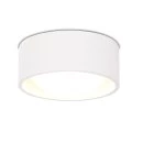 White LED ceiling light with round lampshade