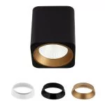 Maxlight Tub LED ceiling spotlight square black