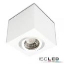 Square ceiling spotlight cube GU10 white