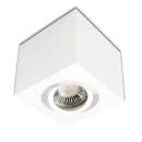 Square ceiling spotlight cube GU10 white