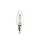 Dimmable E14 LED glass candle 4W