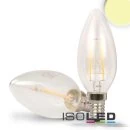 E14 LED candle bulb clear 2W warm white