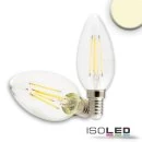 E14 LED dimmable candle clear 4W 2700K warm