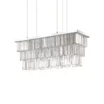 Ideal Lux Martinez pendant lamp crystal 83cm