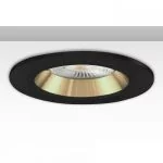 Recessed ceiling spotlight black gold