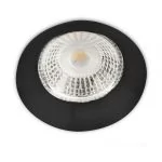 Small round recessed ceiling spotlight GU10/MR16 in black