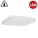 Flat square LED ceiling lamp Disk-Q