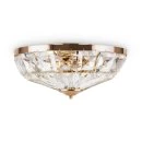 Beautiful crystal ceiling lamp in gold
