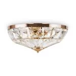 Schöne Kristall Deckenlampe in Gold