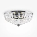 Beautiful crystal ceiling lamp in silver