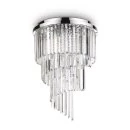 Modern spiral crystal chandelier Carlton PL12/Ideal Lux Ø50cm