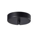 Round ceiling canopy 1-flame in black