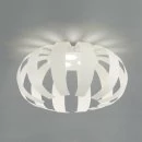 Runde LED Deckenleuchte Geo Ø:50cm in Weiß