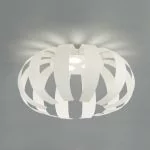 Round LED ceiling light Geo Ø:50cm in white