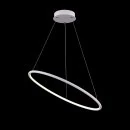 Maytoni LED ring pendant lamp Nola white Ø:60cm