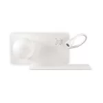Schlafzimmer LED Wandlampe mit Ablage Book 2 von Ideal Lux in weiß