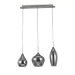 Rauchglas Hängelampe Soft 6-flammig