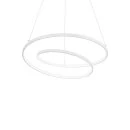 Moderne LED Spiral Pendelleuchte Oz in weiß
