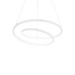 Moderne LED Spiral Pendelleuchte Oz in weiß