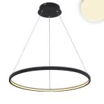 Modern LED pendant light Ring in black