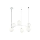 White Ring chandelier with 6 glass balls by Maytoni
